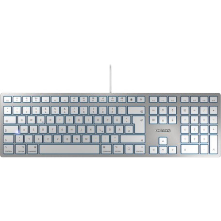 CHERRY KC 6000 SLIM FOR MAC tastiera USB QWERTY Inglese US Argento (JK-1610US-1)