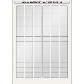 Brady ELAT-38-773-2.5 etichetta per stampante Argento Etichetta per stampante autoadesiva (ELAT-38-773-2.5)