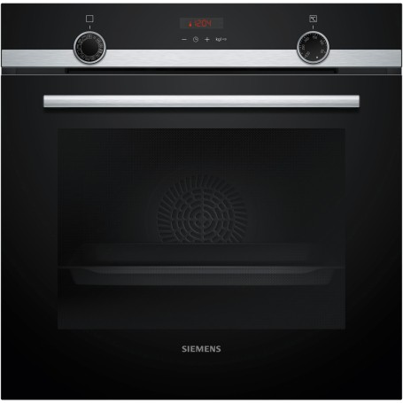 SIEMENS HQ574AER3 - FORNO iQ300, NERO/ACCIAIO INOX, PIROLISI, AGGIUNTA VAPORE, 60 CM