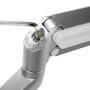 LogiLink BP0089 supporto da tavolo per Tv a schermo piatto 81,3 cm (32") Morsa Argento (BP0089)