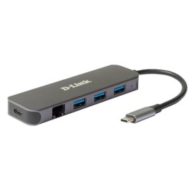 D-Link DUB-2334 replicatore di porte e docking station per notebook Cablato USB tipo-C Grigio (DUB-2334)