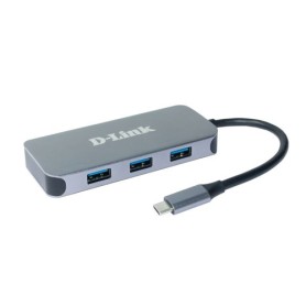 D-Link DUB-2335 hub di interfaccia USB tipo-C 5000 Mbit/s Grigio (DUB-2335)