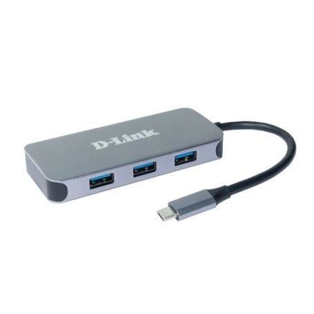D-Link DUB-2335 hub di interfaccia USB tipo-C 5000 Mbit/s Grigio (DUB-2335)