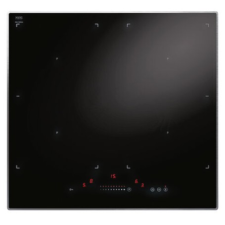 Amica KMI13321A piano cottura Nero Superficie piana 60 cm Piano cottura a induzione 4 Fornello(i) (KMI13321A)