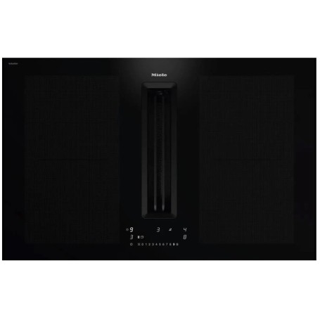 Miele KMDA 7676 FL-1 BlackPerfection - piano cottura a induzione con cappa aspirante (KMDA7676-1FL)