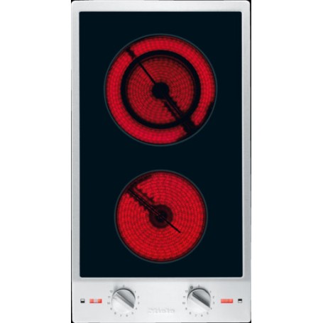 Miele CS 1112 E - Piano cottura elettrico ProLine, acciaio inox/vetroceramica, 28,8 cm (CS1112EED)