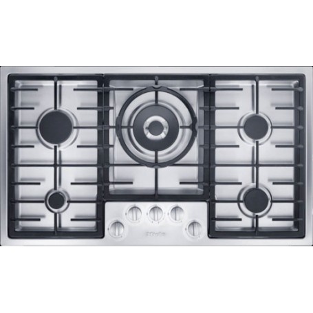 Miele KM 2354 - piano cottura a gas, acciaio inox, 88,8 cm (KM2354ED)