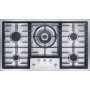 Miele KM 2354 - piano cottura a gas, acciaio inox, 88,8 cm (KM2354ED)
