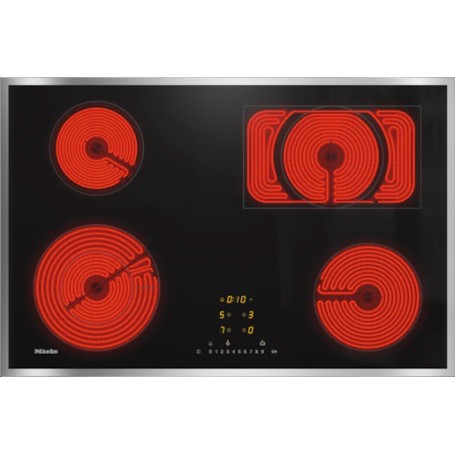 Miele KM 6542 FR - piano cottura elettrico, cornice, zona tostatura, WiFi, 74,4 cm (KM6542FRED)