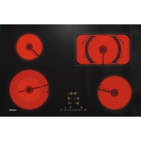 Miele KM 6542 FL - Piano cottura elettrico, filo, zona rostiera, WiFi, 75,2 cm (KM6542FLSW)