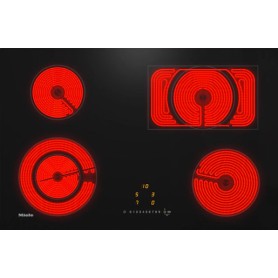 Miele KM 6523 FL - piano cottura elettrico, filotop, zona rostiera (KM6523FLSW)