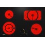 Miele KM 6523 FL - piano cottura elettrico, filotop, zona rostiera (KM6523FLSW)