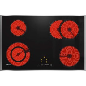 Miele KM 6522 FR - piano cottura elettrico, cornice, zona rostiera, 76,4 cm (KM6522FRED)