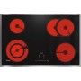 Miele KM 6522 FR - piano cottura elettrico, cornice, zona rostiera, 76,4 cm (KM6522FRED)