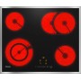 Miele KM 6521 FR - piano cottura elettrico, cornice, zona rostiera, 61,4 cm (KM6521FRED)