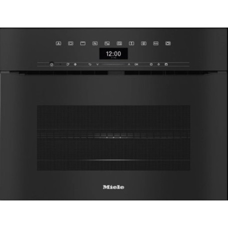 Miele H 7440 BMX - Forno con microonde, nero ossidiana, pirolisi, 60 x 45 cm (H7440BMXOBSW)
