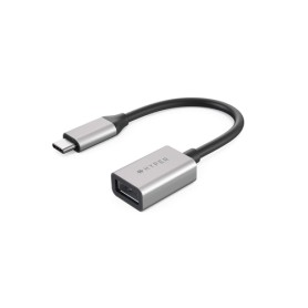 HYPER HD425D-GL cavo USB 0,0176 m USB 3.2 Gen 2 (3.1 Gen 2) USB C USB A Nero, Argento (HD425D-GL)