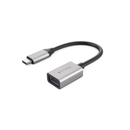 HYPER HD425D-GL cavo USB 0,0176 m USB 3.2 Gen 2 (3.1 Gen 2) USB C USB A Nero, Argento (HD425D-GL)