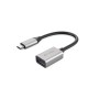 HYPER HD425D-GL cavo USB 0,0176 m USB 3.2 Gen 2 (3.1 Gen 2) USB C USB A Nero, Argento (HD425D-GL)