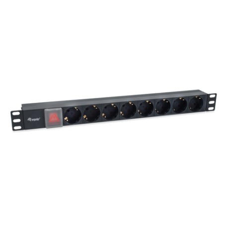 Equip 333286 unità di distribuzione dell'energia (PDU) 8 presa(e) AC 1U Nero (333286)