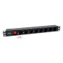 Equip 333286 unità di distribuzione dell'energia (PDU) 8 presa(e) AC 1U Nero (333286)