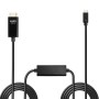 Lindy 43317 cavo e adattatore video 10 m USB tipo-C HDMI tipo A (Standard) Nero (43317)