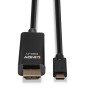 Lindy 43317 cavo e adattatore video 10 m USB tipo-C HDMI tipo A (Standard) Nero (43317)
