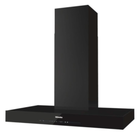Miele DA 6698 W Puristic Edition 6000 - cappa a parete, nero ossidiana, WiFi, 90 cm (DA6698WOBSW)