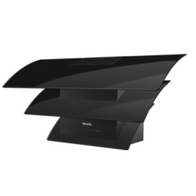 Miele DA 7198 W Triple Black - cappa inclinata, nero ossidiana, WiFi, 88 cm (DA7198WOBSW)