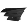 Miele DA 7198 W Triple Black - cappa inclinata, nero ossidiana, WiFi, 88 cm (DA7198WOBSW)