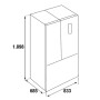 Küppersbusch FKG 9860.0 E, frigorifero e congelatore con porta francese 83 cm, aspetto acciaio inossidabile