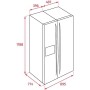 Teka RLF 74920 SS EU, combinazione frigo-congelatore side by side, acciaio inossidabile, 179 cm, 113430011
