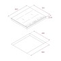 Teka IBF 64-G1 MSP BM, piano cottura a induzione, 60 cm, nero opaco, 112510038