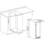 PKM UWTS56-20G CANTINETTA Armadio termico per vino , larghezza 29,5 cm, 20 bottiglie