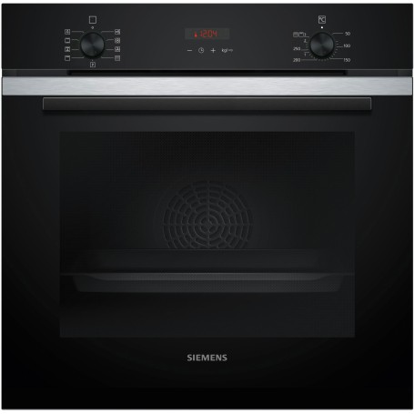 SIEMENS HB273ABS3 - FORNO iQ300, NERO/ACCIAIO INOX, PIROLISI, 5 ANNI GARANZIA, 60 CM