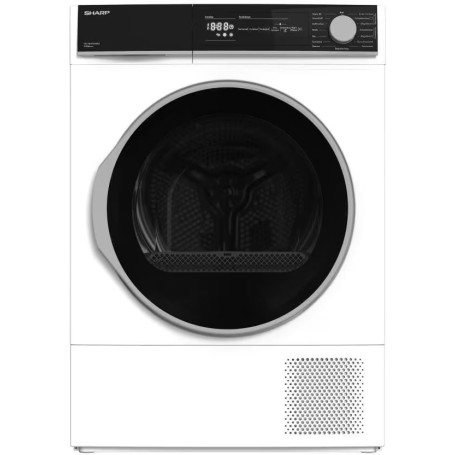 Sharp KD-NHH9S8GW3-DE 9kg EEK: Asciugatrice a pompa di calore A+++
