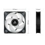 ARCTIC P12 PWM PST A-RGB 0dB Case per computer Ventilatore 12 cm Nero, Bianco 1 pz (ACFAN00231A)