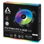 ARCTIC P12 PWM PST A-RGB 0dB Case per computer Ventilatore 12 cm Nero, Bianco 1 pz (ACFAN00231A)