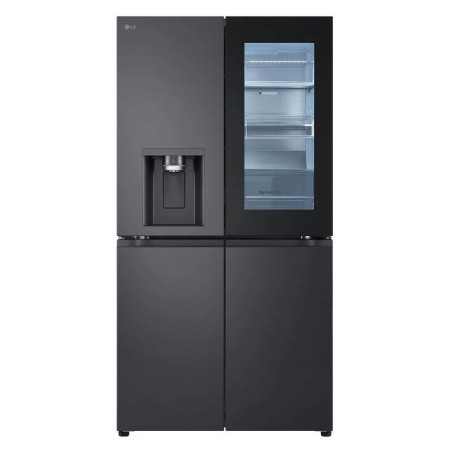 LG GMG960EVEE - Multiporta/Portafinestra, attacco acqua fisso, InstaView, BlackSteel