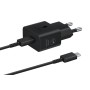 Samsung Caricabatterie Super Fast Charging (25W) con cavo da USB Type-C a USB Type-C (EP-T2510XBEGEU)