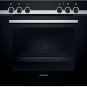 SIEMENS HE510ABS2 - FORNO DA INCASSO iQ100, NERO/ACCIAIO INOX, ABBINABILE A PIANI ELETTRICI, 60 CM