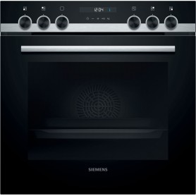 SIEMENS HE517ABS1 - FORNO DA INCASSO iQ500, NERO/ACCIAIO INOX, ABBINABILE AI PIANI COTTURA A INDUZIONE, 60 CM