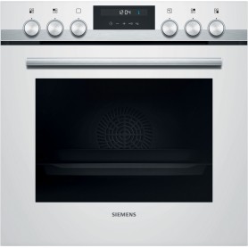 SIEMENS HE517ABW0 - FORNO DA INCASSO iQ500, BIANCO/ACCIAIO INOX, ABBINABILE A PIANI ELETTRICI, 60 CM