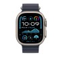 Apple MXTH3ZM/A accessorio indossabile intelligente Band Blu marino Fluoroelastomero, Titanio