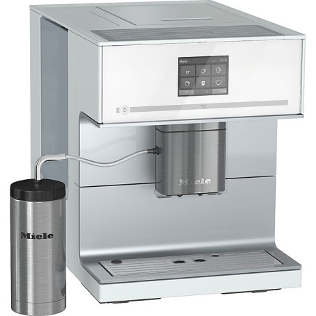 Miele CM 7350 bianco brillante - macchina da caffè completamente automatica (CM 7350 bianco_promo)