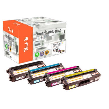 Peach 112076 cartuccia toner 4 pz Nero, Ciano, Magenta, Giallo (0F112076) (PT798)