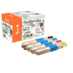 Peach 112227 cartuccia toner 4 pz Compatibile Nero, Ciano, Magenta, Giallo (0F112227) (PT1049)