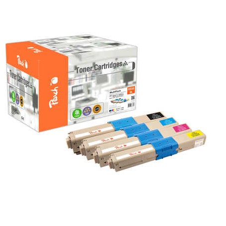 Peach 112227 cartuccia toner 4 pz Compatibile Nero, Ciano, Magenta, Giallo (0F112227) (PT1049)