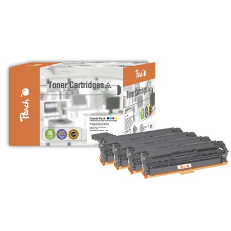 Peach 110849 cartuccia toner 4 pz Nero, Ciano, Magenta, Bianco (PT288)
