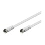 Goobay AKF 150 1.5m cavo coassiale 1,5 m Bianco (11721)